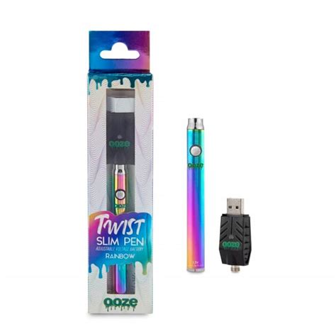 Ooze Slim Twist Pen 2 0 Rainbow Nimbus Imports