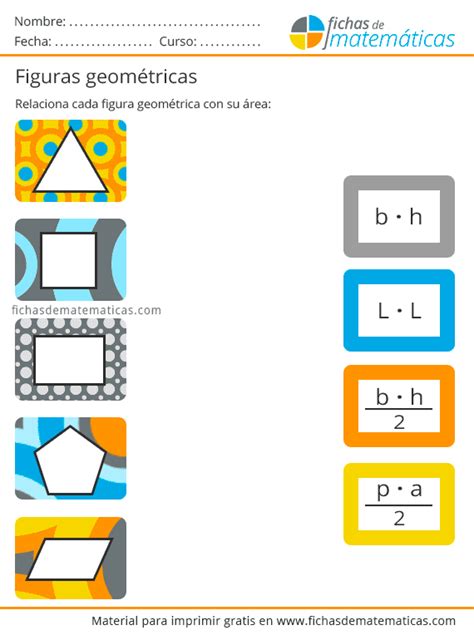 Figuras Geométricas Para Imprimir Nombres Áreas Y Perímetros【pdf】