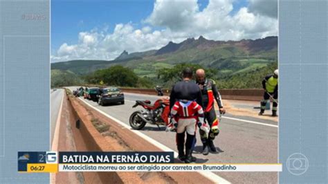 V Deo Motociclista Morreu Ao Ser Atingido Por Carreta Em Brumadinho