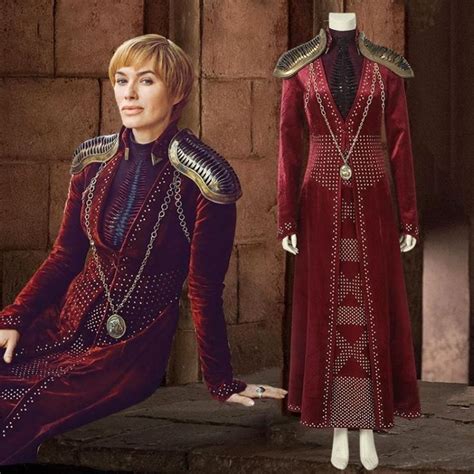 Game Of Thrones Season 8 Cersei Lannister Queen Suit Full Set Cosplay