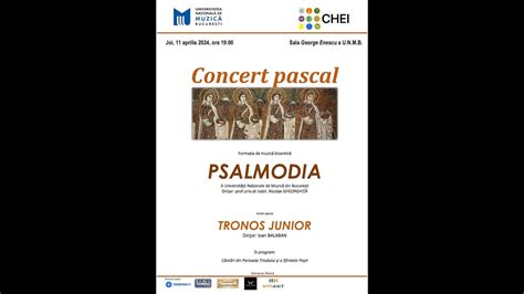 Concertul pascal al Formației Psalmodia Invitat Grupul de copii