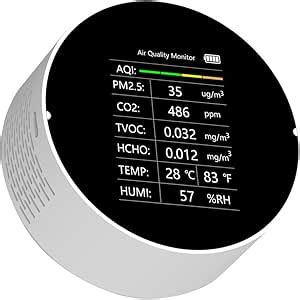 RTEY Multifunctional Air Quality Detector 7 In 1 PM2 5 TVOC CO2 HCHO