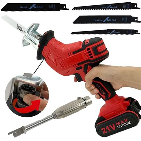 21v Cordless Reciprocating Electric Sabre Saw Adapter Automatic Dildo Vibrator Sex Gun Machine