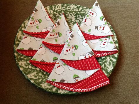 Christmas Tree Napkins Pattern