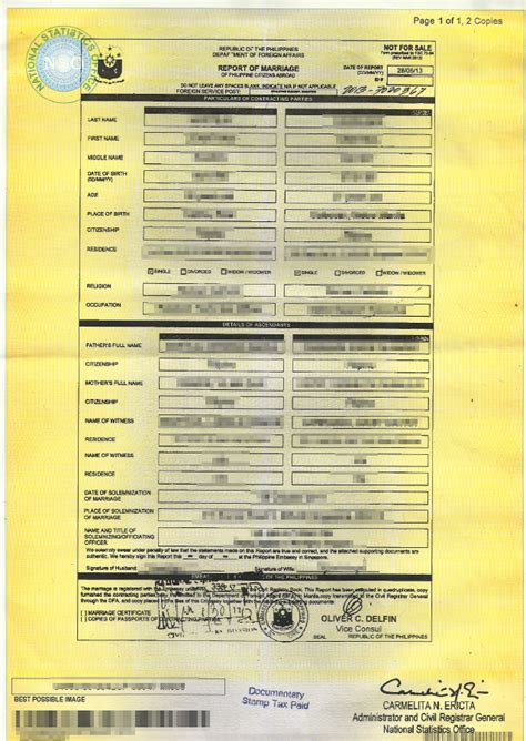 Psa Marriage Certificate Requirements Kabayan Express Anz