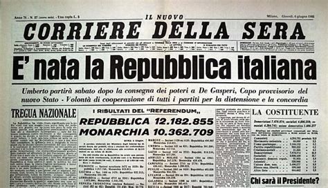 Il Passaggio Dalla Monarchia Alla Repubblica In Italia Eroica