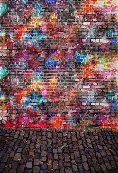 Backdrops Urban Scenes Graffiti Background Brick Wall G 508 Murals