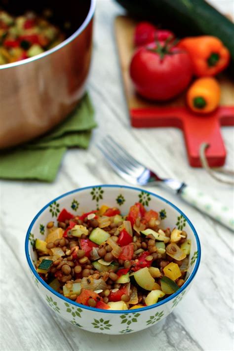 Lentilles cuisinées façon ratatouille Amandine Cooking en 2024 Plat