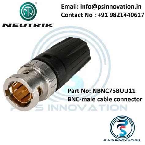 Neutrik Bnc Nbnc Buu Male Contactor Abs At Rs Piece In Noida