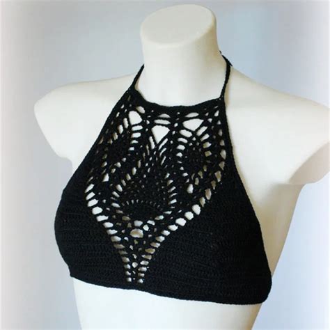 Sexy Crochet Crop Tops Women Hollow Out Knitted Camisoles Tank Top Summer Beach Casual Short