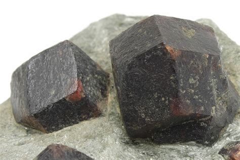 Red Almandine Garnets In Schist Tyrol Austria For