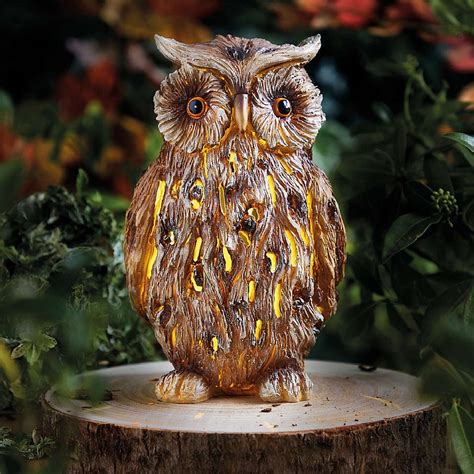 Solar Owl Garden Ornament