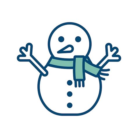 Premium Vector Snowman Icon Vector Design Template In White Background