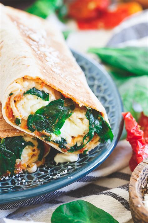 Homemade Starbucks Spinach Feta Breakfast Wrap