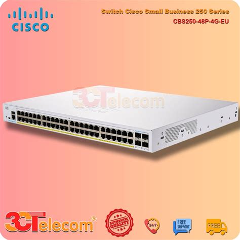 Switch CBS250 48P 4G EU 48 Port Gigabit PoE 370w 4 Port Gigabit SFP