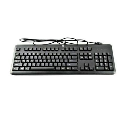 HP 672647 003 KU 1156 Wired Standard USB Desktop Keyboard Black