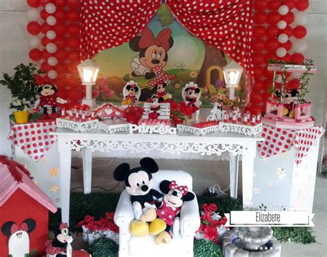 Decora O Infantil Tema Minnie Baby Elizabete Festas Decora O