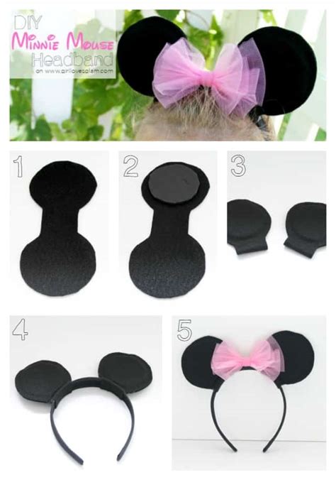 DIY No Sew Minnie Mouse Costume Girl Loves Glam