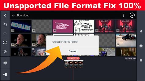 How To Fix Unsupported Format Kinemaster Unsupported Format