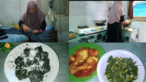 Kegiatan Ibu Rumah Tangga Masak Menu Sederhana Lipat Pakaian Bikin