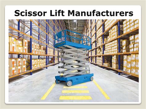 Scissor Lift Manufacturer In Trichy PPT