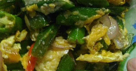 Sayur Bendi Goreng Telur Yang Sedap