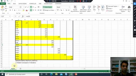 Spss Ile A Mlay C Fakt R Analizi Youtube