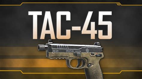 Tac 45 Black Ops 2 Weapon Guide YouTube