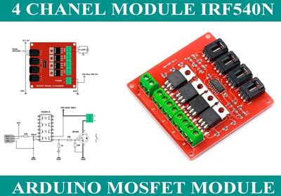 Module MOSFET IRF540 4 Channel Marduino