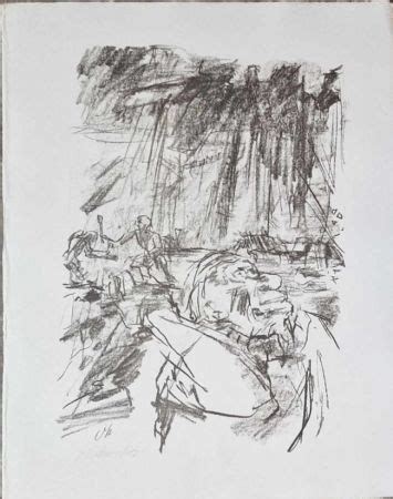 Lithographie De Oskar Kokoschka Lear Poor Naked Wretches From The