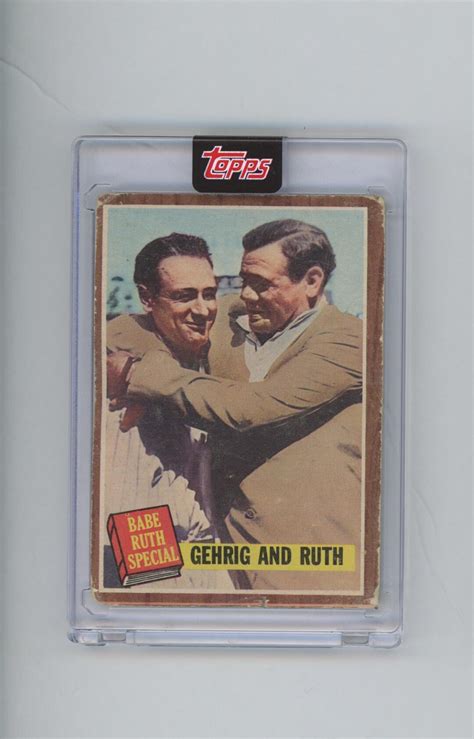 Rare Original Topps Babe Ruth Gehrig And Ruth Authentic Etsy
