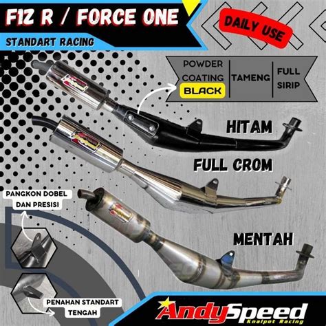 Jual Knalpot FIZ FIZR FORCE1 F1Z F1ZR SIGMA ALFA MODEL STANDAR RACING