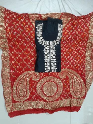 Chanderi Gotapatti Work Kurta With Banarasi Bandhej Dupatta And