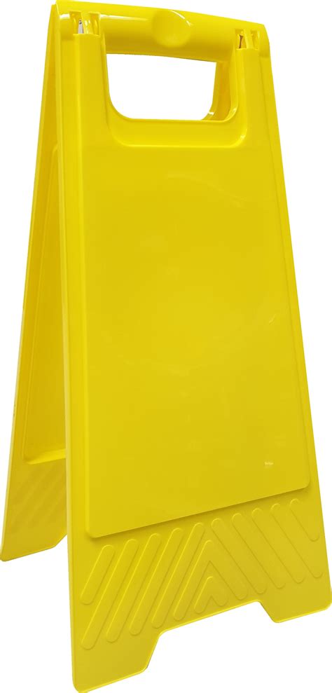 Plain Yellow Floor Stand (no print included) Sign - Safety Genius