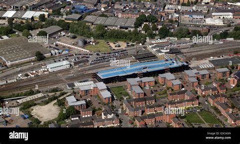 Aerial View Of Banbury Railway Station Oxfordshire Uk Stock Photo Alamy