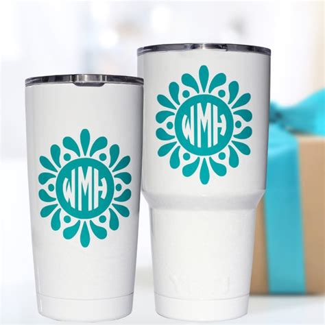 Decals For Yeti Cups Cup Decal Yeti Decals Monogram Decal Yeti