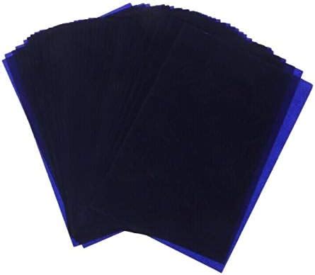 BE TOOL Lot de 100 feuilles de papier carbone bleu A5 à usage répété