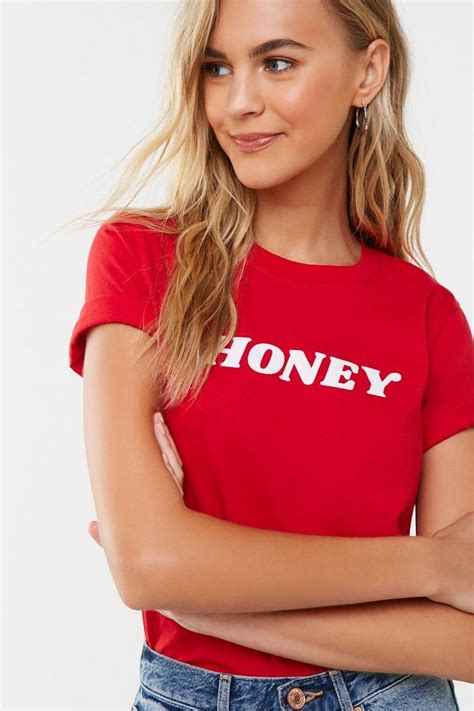 Honey Graphic Tee Forever 21 Tees Women Tees For Women