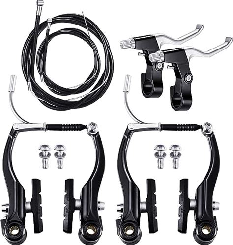 Complete Bike Brake Set Black Front And Rear Bike Mtb Hybrid Brake