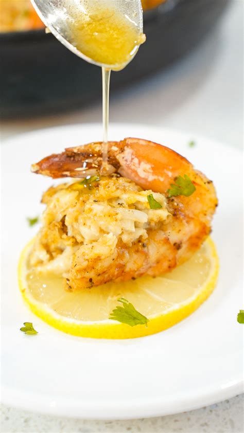 Baked Jumbo Stuffed Shrimp Recipe With Crabmeat Couple In The Kitchen