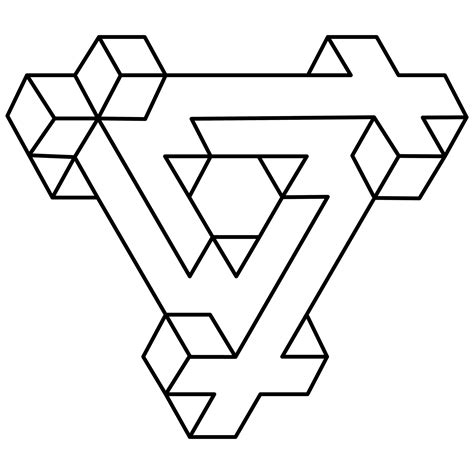 Form Der Optischen T Uschung Dreieck Geometrisches Element