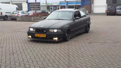 Bmw E36 318is Matt Black Stance Youtube