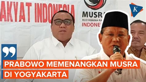 Prabowo Duduki Posisi Teratas Sebagai Capres Dari Hasil Musra Di