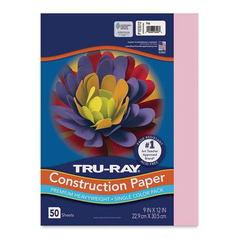 Pacon Tru Ray Construction Paper 9 X 12 Pink 50 Sheets Blick Art Materials