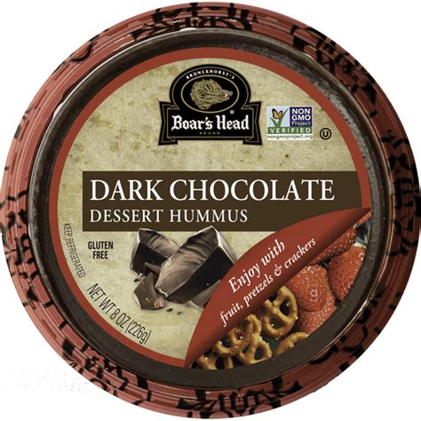 Boar S Head Dessert Hummus Gluten Free Dark Chocolate 8 Oz Buehler S