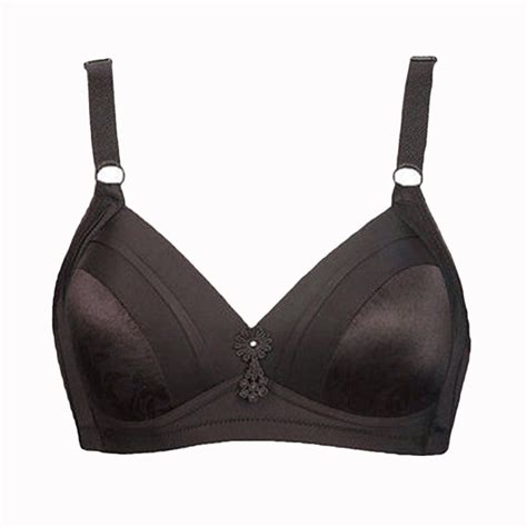 Mallwal Bras Plus Size Women No Underwire Bra Feature V Neck Longline Bra Style W 757 Black Xl