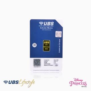 Jual Ubs Logam Mulia Disney Princess Rapunzel Gram Shopee Indonesia