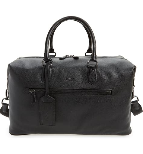 Polo Ralph Lauren Pebbled Leather Duffel Bag Nordstrom