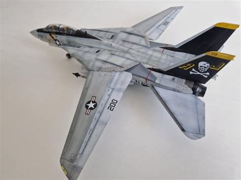 F-14A Tomcat 'Jolly Rogers' from Tamiya 1/48 : r/modelmakers