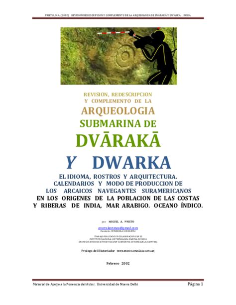 (PDF) PRIETO, M.A. (2002)"UNDERWATER ARCHAEOLOGY OF DVARAKA AND DWARKA, TWO CITIES SUBMERGED ...